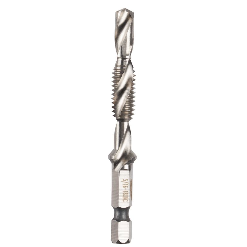 Milwaukee SHOCKWAVE 48-89-4871 Impact Drill Tap, For Use With Impact Drivers and Drill Drivers, 5/16-18 UNC, 0.27 in